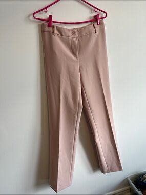 Tailored Straight-Leg Women's Pants in Blush